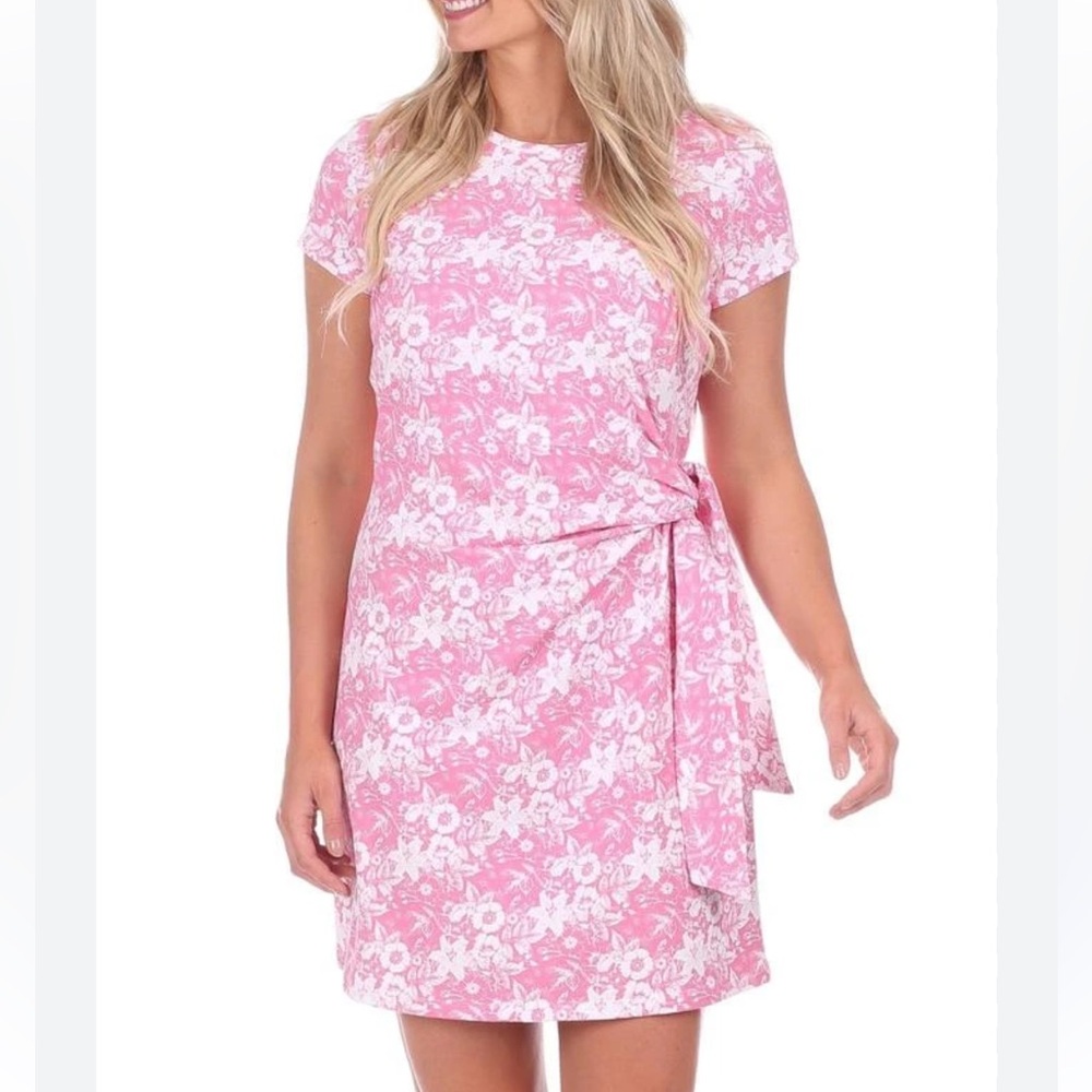 Duffield Lane Lexi Dress in Azalea Botanical Size L
